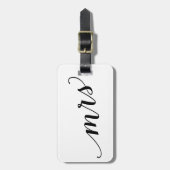 Mevrouw Bagagelabel (Voorkant verticaal)