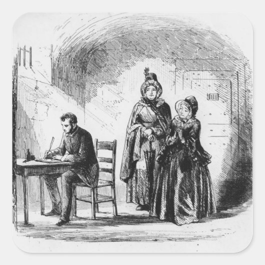 Mevrouw Bagnet keert terug van haar expeditie Vierkante Sticker (Voorkant)