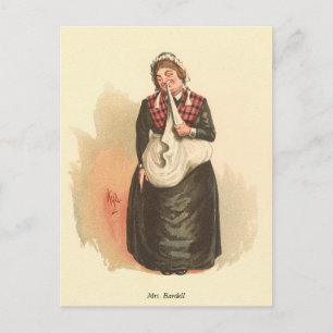 Mevrouw Bardell van Kyd - Dickens' The Pickwick Pa Briefkaart