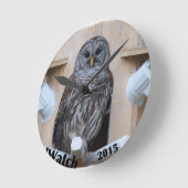 Mevrouw Barred Owl - OctoBox Nest Ronde Klok (Hoek)