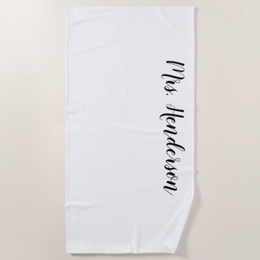 mevrouw Beach Towel Strandlaken (Voorkant)