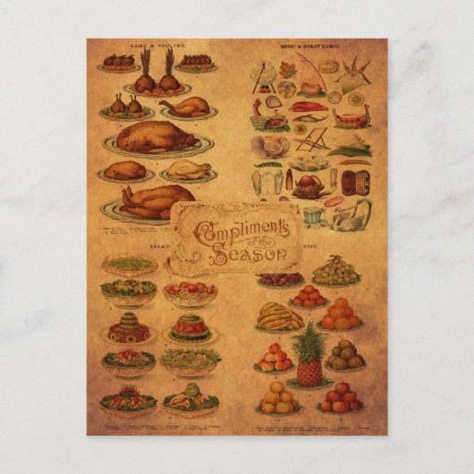 Mevrouw Beeton's kerstfeest Feestdagenkaart (Voorkant)