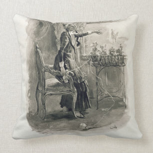 Mevrouw Betsy Trotwood, van 'Charles Dickens: A Go Kussen