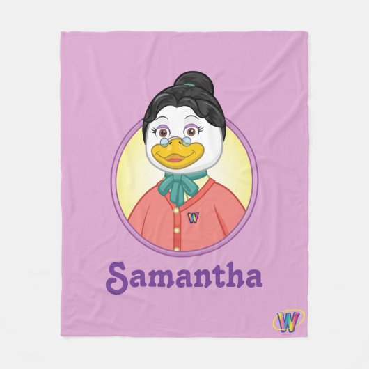 Mevrouw Birdy Fleece Deken (Voorkant)