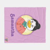 Mevrouw Birdy Fleece Deken (Voorkant (Horizontaal))