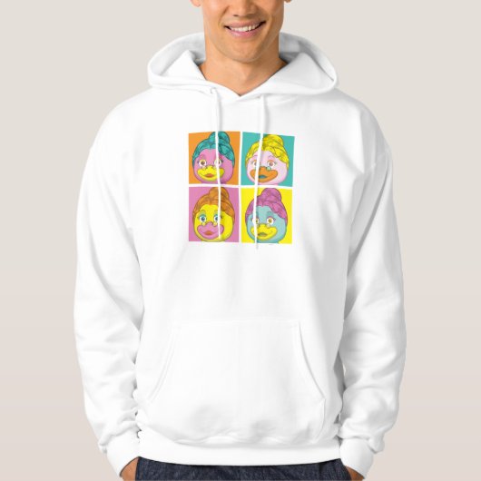 Mevrouw Birdy Pop Art Hoodie (Voorkant)