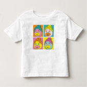 Mevrouw Birdy Pop Art Kinder Shirts (Voorkant)