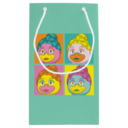 Mevrouw Birdy Pop Art Klein Cadeauzakje (Achterkant)