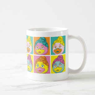 Mevrouw Birdy Pop Art Koffiemok