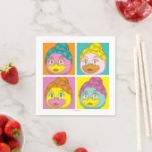 Mevrouw Birdy Pop Art Servetten (Insitu)