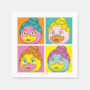 Mevrouw Birdy Pop Art Servetten