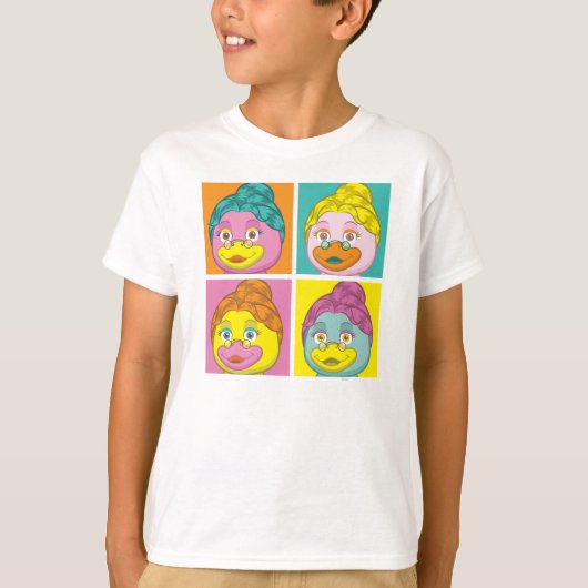 Mevrouw Birdy Pop Art T-shirt (Voorkant)