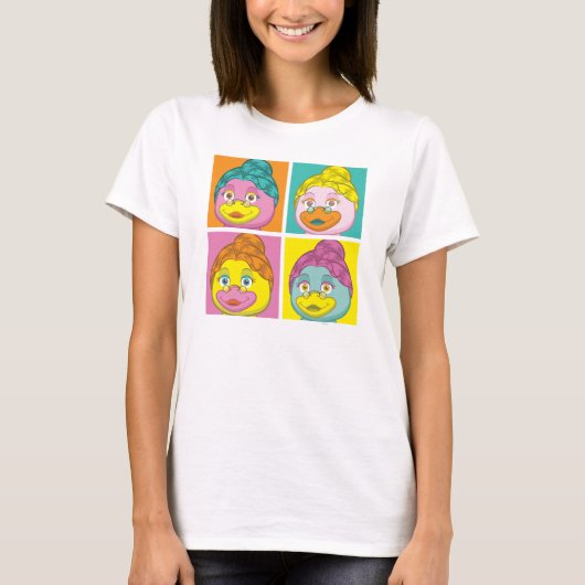 Mevrouw Birdy Pop Art T-shirt (Voorkant)