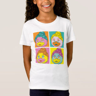 Mevrouw Birdy Pop Art T-shirt