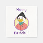 Mevrouw Birdy Servetten (Voorkant)