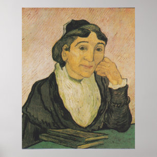 Mevrouw, boek Vintage Portret Poster