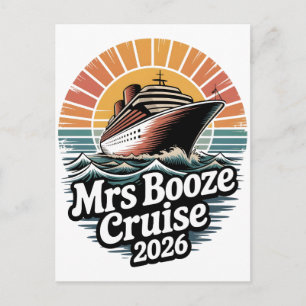 Mevrouw Booze Cruise 2026 Koppel  Aankondigingskaart