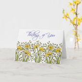 Mevrouw Bren Denk Aan Jou Kaart (Gele Bloem)