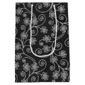 Mevrouw Bridal in hedendaags bloemontwerp Medium Cadeauzakje (Achterkant)