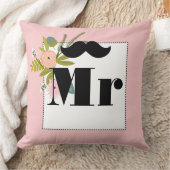 mevrouw Bride Peachy Pink Lips Flora and Fauna Pil Kussen (Deken)