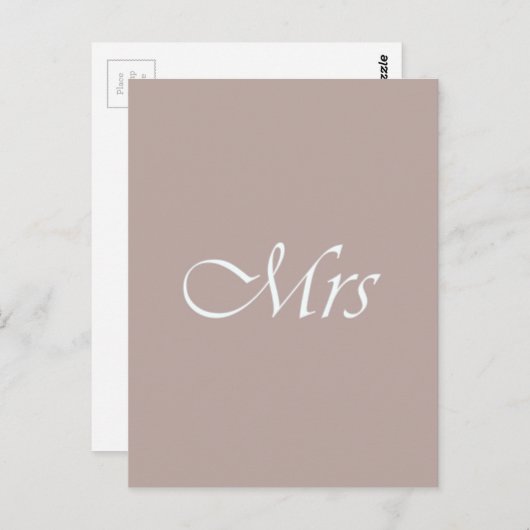 Mevrouw Briefkaart (Voorkant / Achterkant)