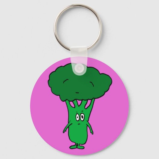 Mevrouw Broccoli Sleutelhanger (Voorkant)