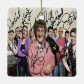 Mevrouw Browns Boys heeft getekend Keramisch Ornament (Achterkant)