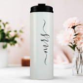 Mevrouw Bruid Huwelijk Handtekening Script Naam Thermosbeker