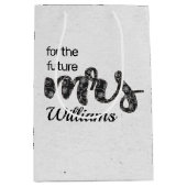 Mevrouw Bruid in Heden daags Bloemendesign Medium Cadeauzakje (Voorkant)