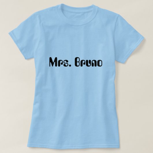 Mevrouw Bruno T-shirt (Design voorkant)