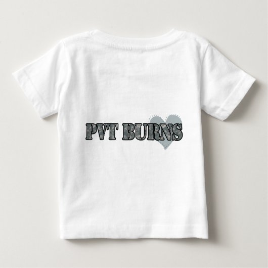 Mevrouw Burns Baby T-shirt (Achterkant)