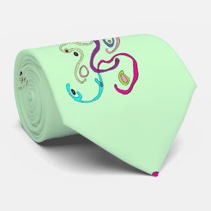 Mevrouw Butterfly, grafische illustratie Stropdas