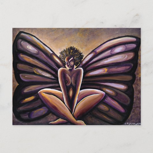 Mevrouw Butterfly III Briefkaart (Voorkant)