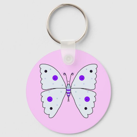 Mevrouw Butterfly Sleutelhanger (Voorkant)