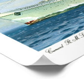 mevrouw Caronia in Zee Poster (Hoek)