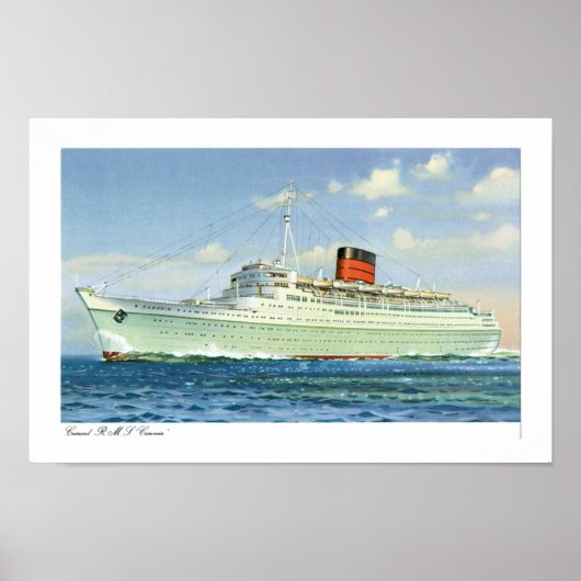 mevrouw Caronia in Zee Poster (Voorkant)