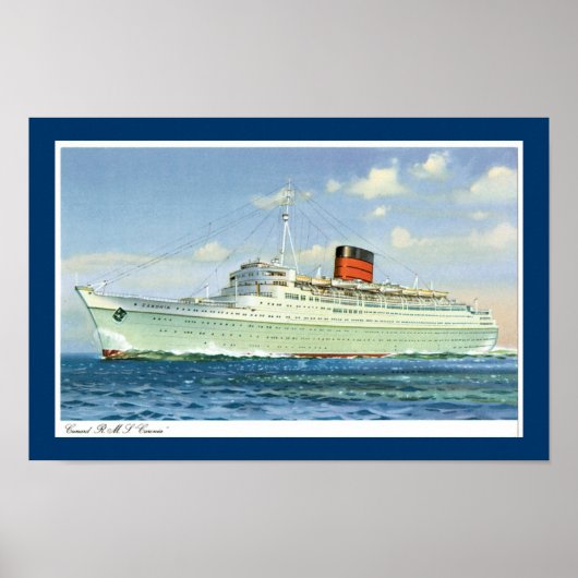 mevrouw Caronia in Zee Poster (Voorkant)