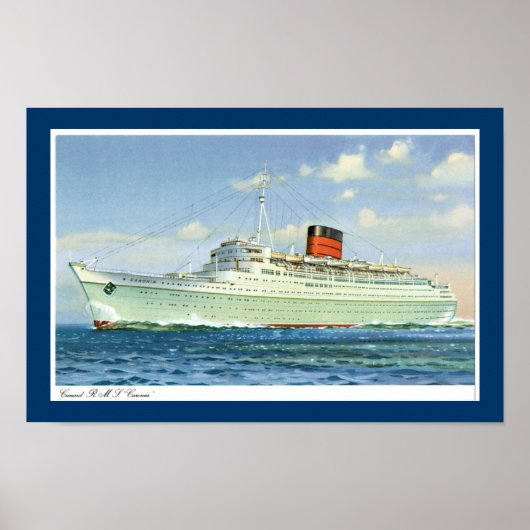 mevrouw Caronia in Zee Poster (Voorkant)