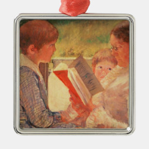 Mevrouw Cassatt Lezing aan haar kleinkinderen, 188 Metalen Ornament