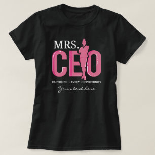 Mevrouw CEO die elke gelegenheid aangrijpt om zake T-shirt