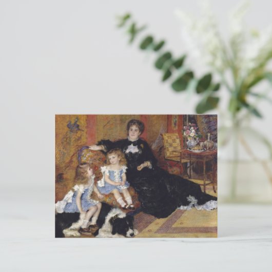 Mevrouw Charpentier van Renoir Impressionist Paint Briefkaart (Staand voorkant)
