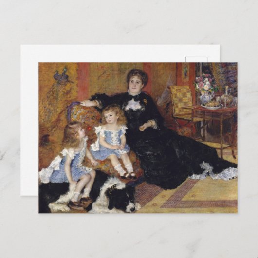 Mevrouw Charpentier van Renoir Impressionist Paint Briefkaart (Voorkant / Achterkant)