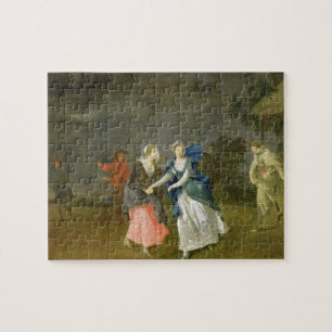 Mevrouw Cibber als Cordelia, c.1755 (olie op doek) Legpuzzel