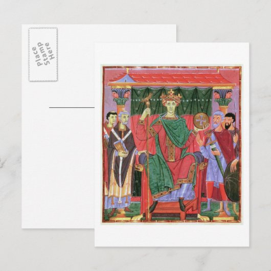 mevrouw Cim.4453 f.42r Heilige Romeinse keizer Ott Briefkaart (Voorkant / Achterkant)