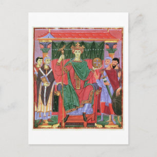 mevrouw Cim.4453 f.42r Heilige Romeinse keizer Ott Briefkaart