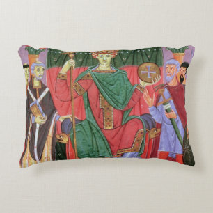 mevrouw Cim.4453 f.42r Heilige Romeinse keizer Ott Decoratief Kussen