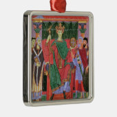 mevrouw Cim.4453 f.42r Heilige Romeinse keizer Ott Metalen Ornament (Rechts)