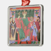 mevrouw Cim.4453 f.42r Heilige Romeinse keizer Ott Metalen Ornament (Links)