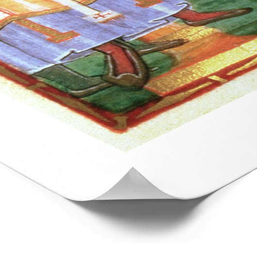 mevrouw Cim.4453 f.42r Heilige Romeinse keizer Ott Poster (Hoek)