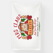 Mevrouw, Claus Bakery-kerst Noordpool Spandoek (Verticaal)